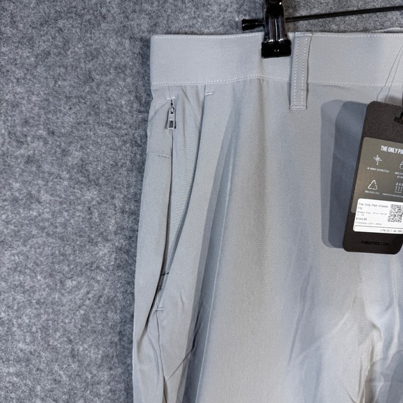 Fabletics The Only Pant Classic Fit 32x34 Shadow Gray Water Resistant Stretch - Picture 7 of 7